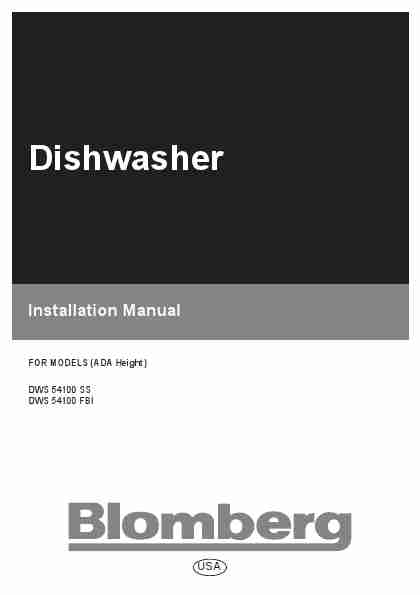 Blomberg Dishwasher DWS 54100 FBI-page_pdf